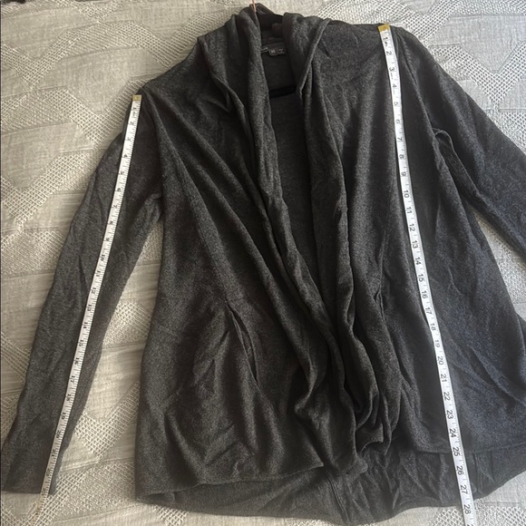 Vince Gray Cardigan Sweater with Wrap Design - Picture 7 of 7